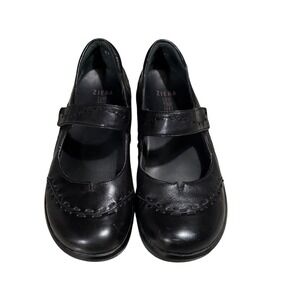 Ziera Love Your Feet Black Leather Gummibear Mary Jane Shoes Orthotic Size 38 W